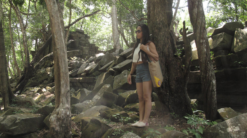 EB Wild Tote Bag | Made out of recycled Cambodian rice sacks