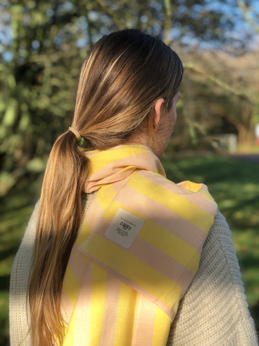 Limited edition: Turmeric + Avocado Handwoven Scarf