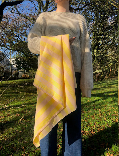 Limited edition: Turmeric + Avocado Handwoven Scarf