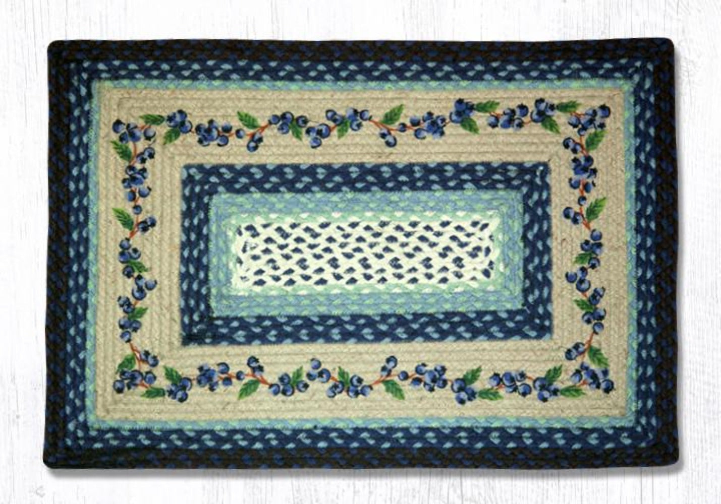 Earth Rugs鈩 PP-312 Blueberry Vine Oblong Patch Rug  20"x30"