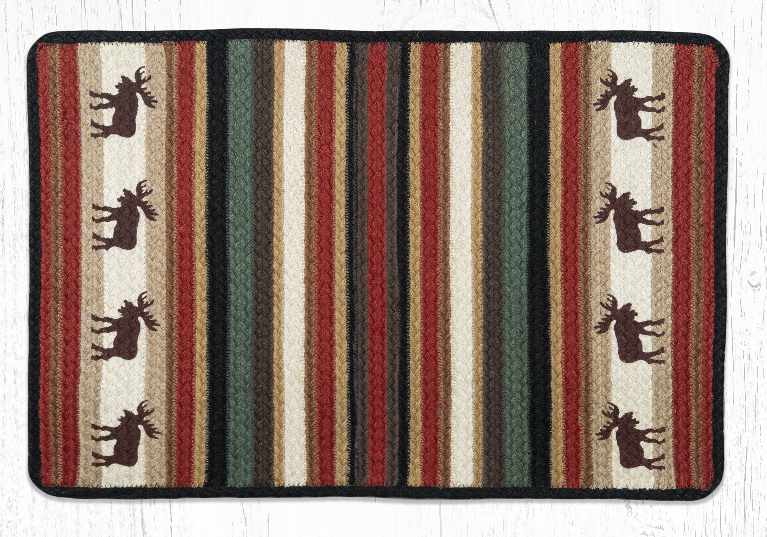 Earth Rugs鈩 VRP-019 Moose Oblong Patch 20"x30"