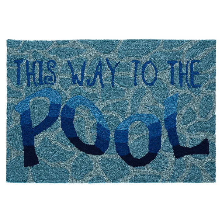 Liora Manne -Frontporch This Way To Pool Indoor/Outdoor Rug