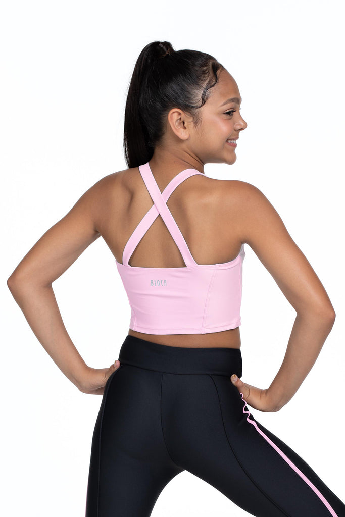 Bloch X Flo Active Shelby Seamed Cross Back Top, Black – BLOCH Dance US