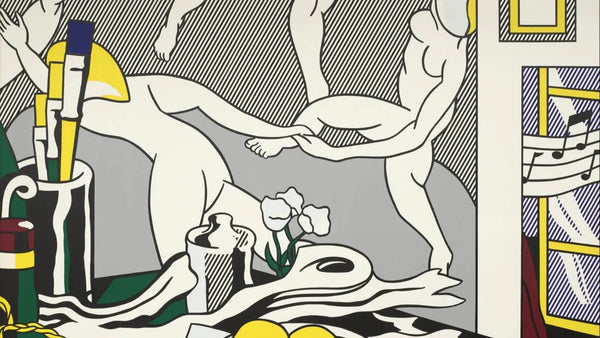 Roy Lichtenstein's Art Piece titled Artist's Studio ' The Dance'
