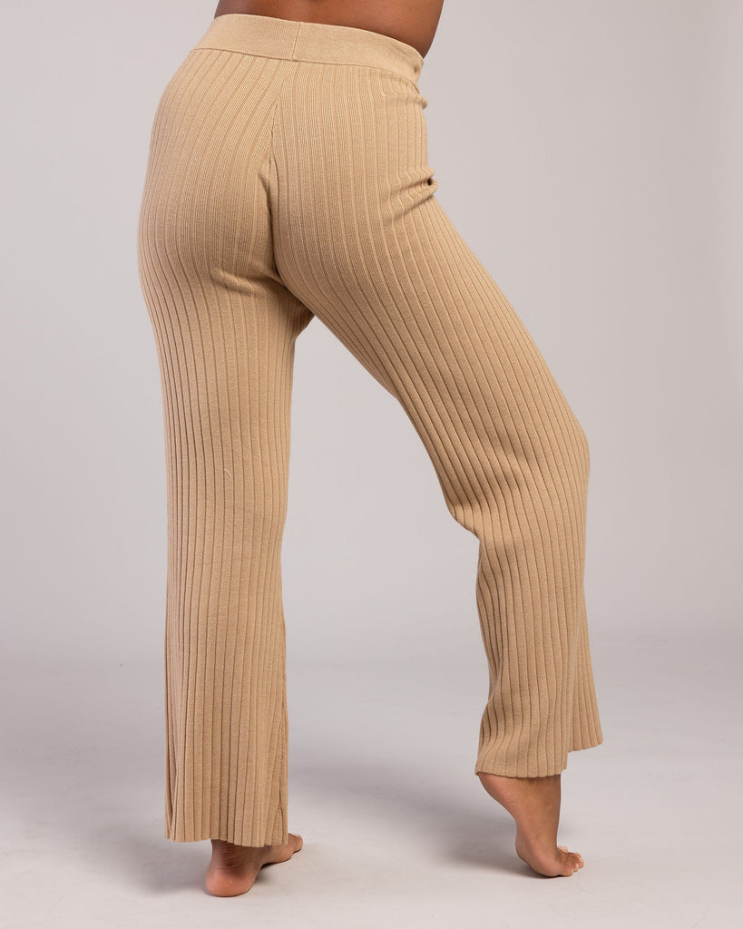 HS090 Rib Knit Waist Jogger - Tulip