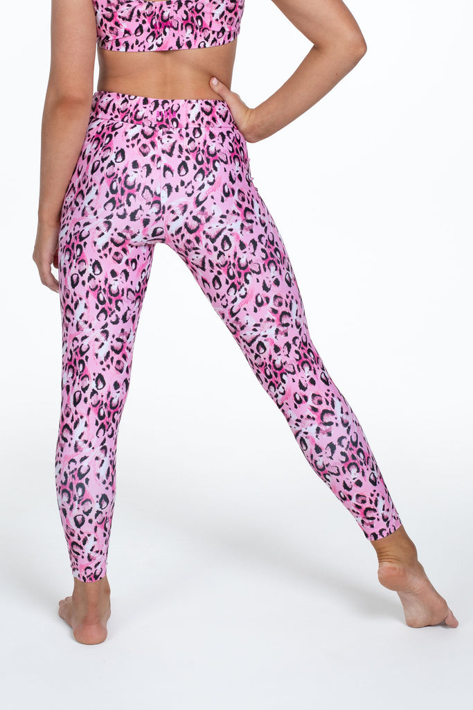 Girls Activewear Legging in Pink Tie Dye Print – Flo Active