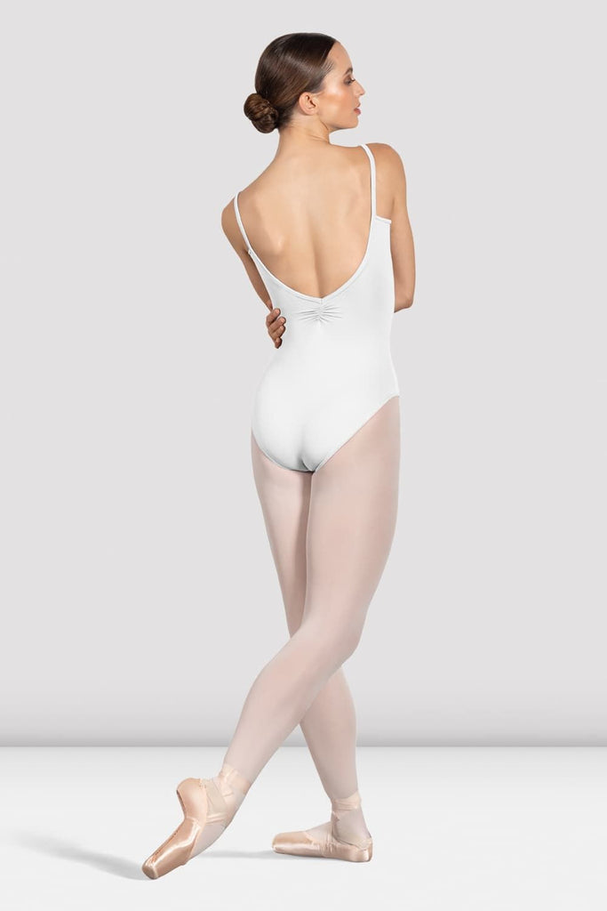V Mesh Camisole Leotard - Sand with sand coloured straps – THE COLLECTIVE  DANCEWEAR
