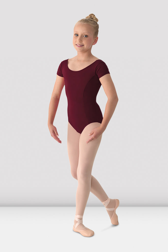 Classic Short Sleeve Ballet Leotard for Girls