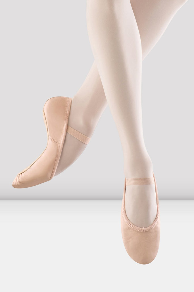 Ladies Dansoft Leather Ballet Shoes, Theatrical Pink – BLOCH Dance US