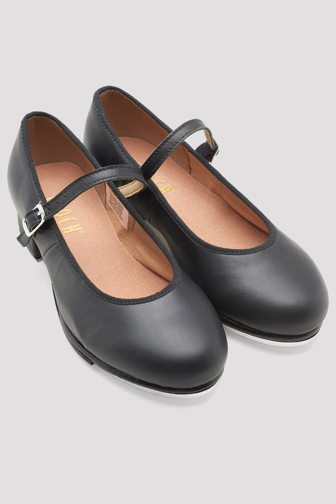 Ladies Tap-On Leather Tap Shoes, Black | BLOCH USA