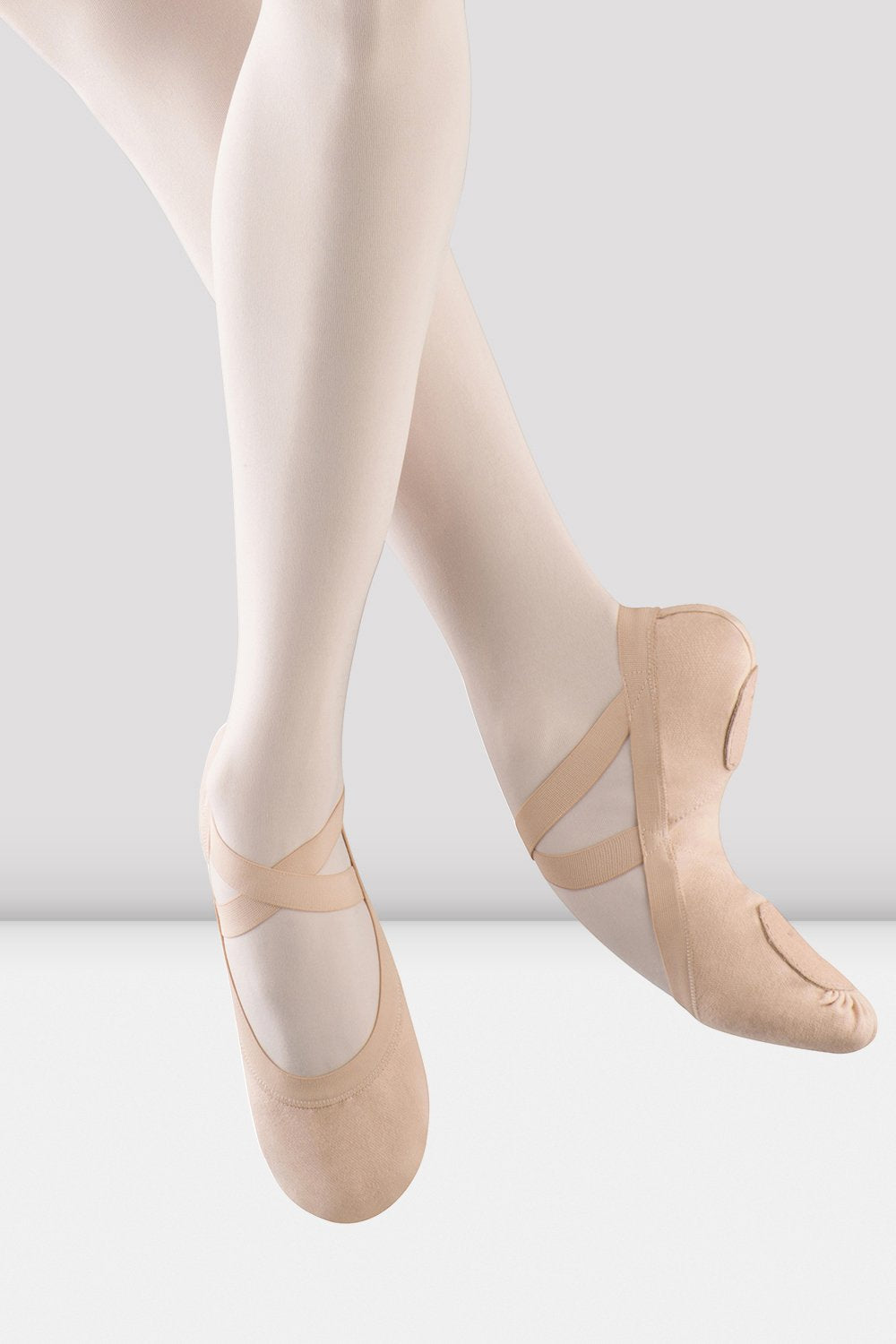 Ladies Pro Elastic Canvas Ballet Shoes Pink Bloch Usa 
