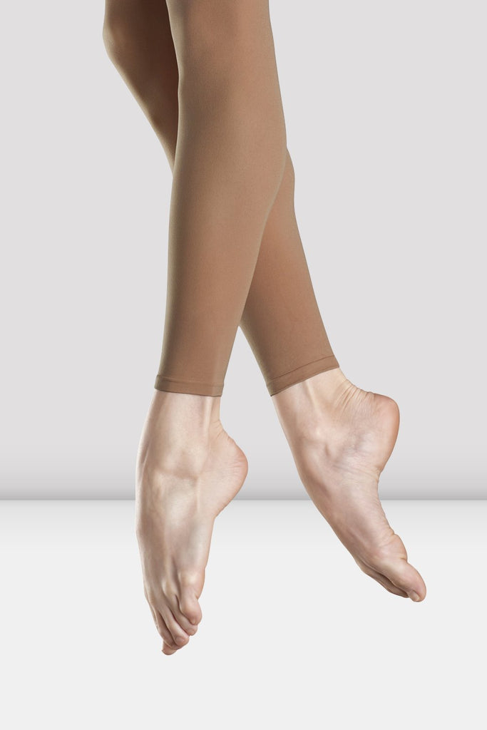 Bloch Endura Adapatoe Dance Tights, Convertible/Transition tights in pink,  ideal for ballet or Contemporary Dance