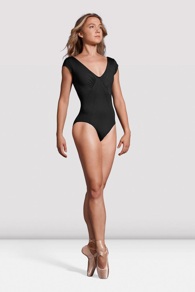 Mirella Black Label Twist Detail Paneled Low Back Camisole Leotard - M -  Dancewear Centre