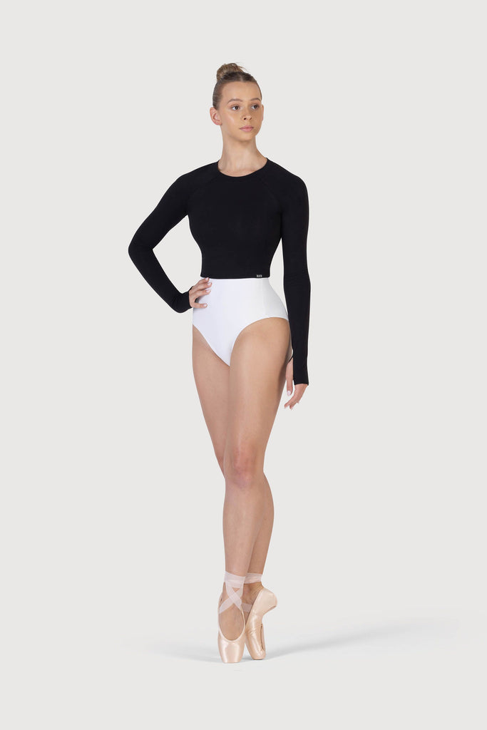 KAYLA-Low Back Fine Strap Leotard - Artiste Claude dancing shop