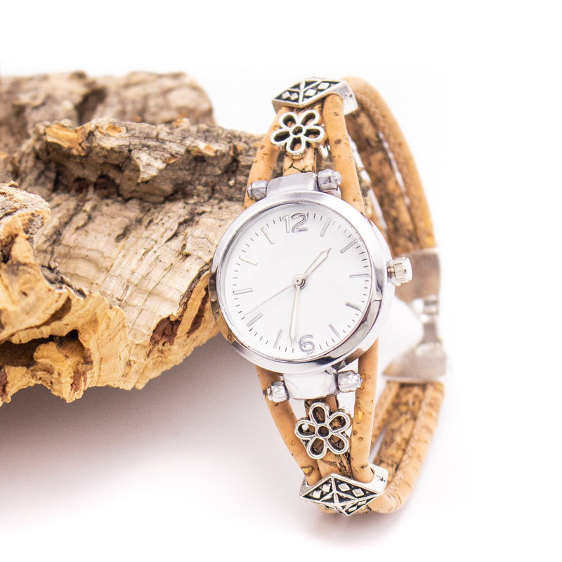 Handmade cork watch for women WA-140