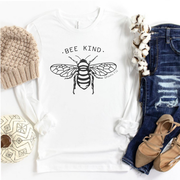 Be Kind Shirt | Bee Shirt | Honey Bee | Save the Bees | Women's Christian Graphic Tee | Be Nice Faith T-shirt | Jesus Shirt | Mom Tee Gift