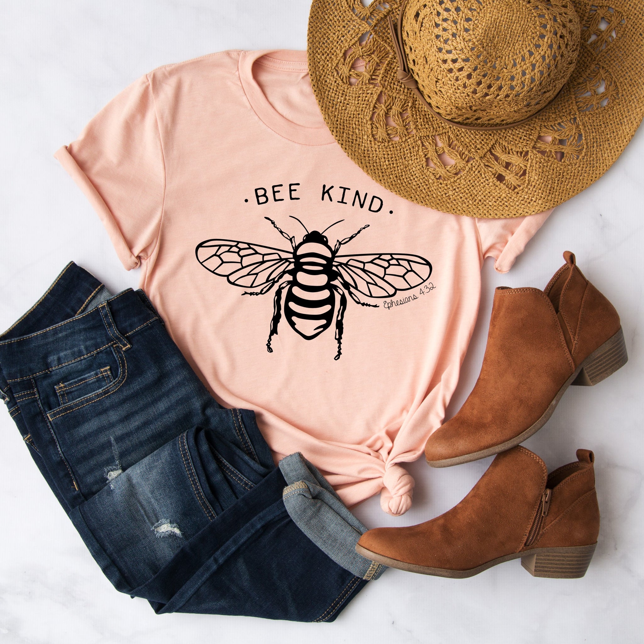 Be Kind Shirt | Bee Shirt | Honey Bee | Save the Bees | Women's Christian Graphic Tee | Be Nice Faith T-shirt | Jesus Shirt | Mom Tee Gift