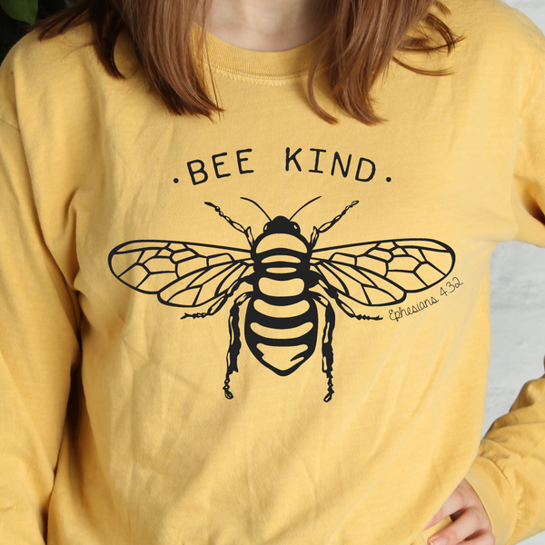 Be Kind Shirt | Bee Shirt | Honey Bee | Save the Bees | Women's Christian Graphic Tee | Be Nice Faith T-shirt | Jesus Shirt | Mom Tee Gift