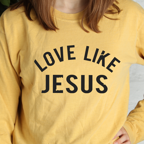 Love Like Jesus Women's Long Sleeve Tee | Christian Shirt | Faith T Shirt | Jesus Shirt