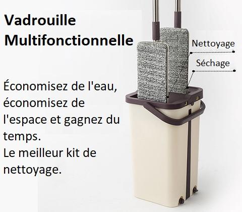 1 Ensemble, Vadrouille Et Seau De Nettoyage Ménager Avec 2/4 Pièces De  Chiffon De Vadrouille Remplaçable En Microfibre, Vadrouille Plate Rotative,  Vadrouille Sans Lavage Des Mains, Vadrouille Sèche Et Humide À Double