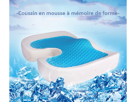 Coussin de Siège en Gel  Coussin Soutien Lombaire Chaise Orthopédique –  YDEKO