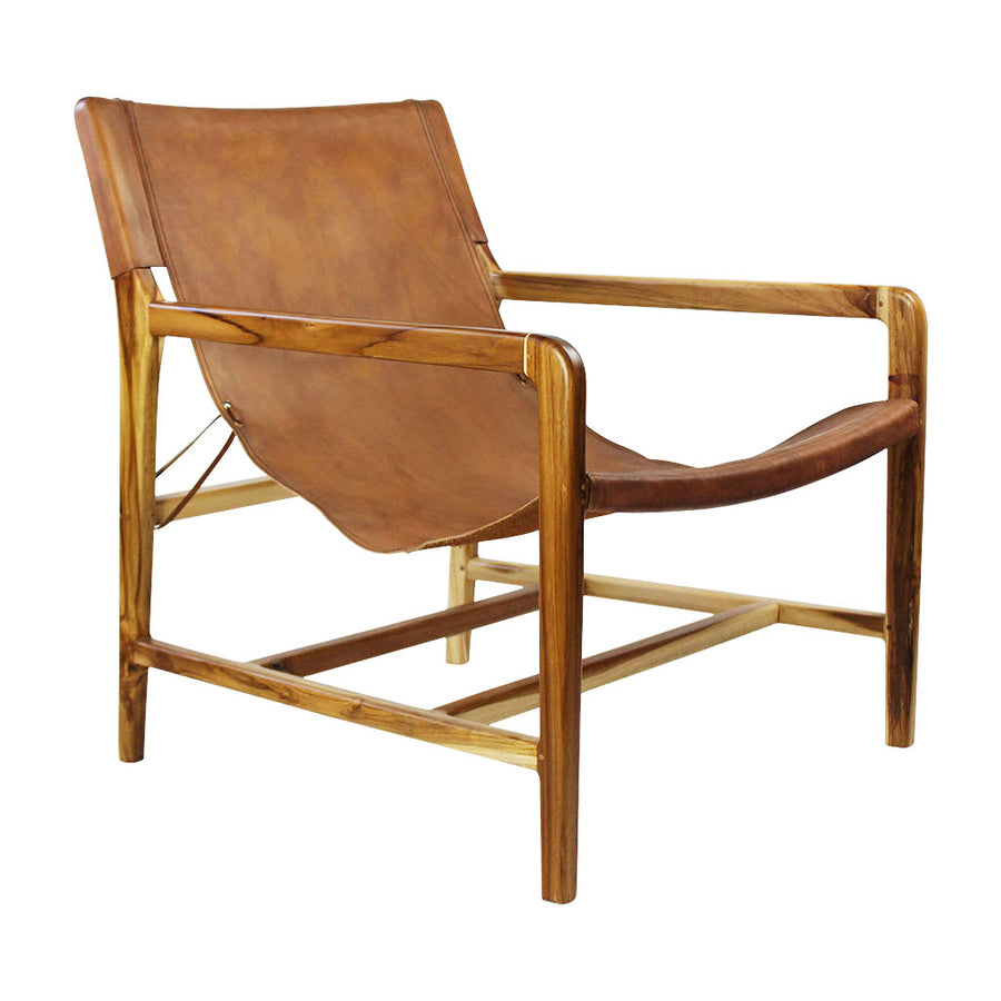 sling chair in tan