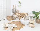 MELE STOOL - NATURAL by Uniqwa Collections