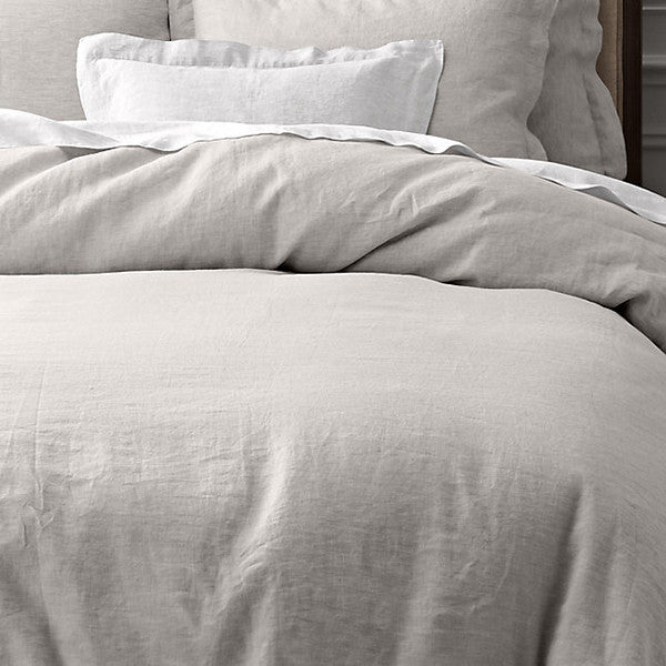 Ash Double Stonewashed Bed Linen By Bemboka