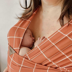Rust Grid Baby Carrier