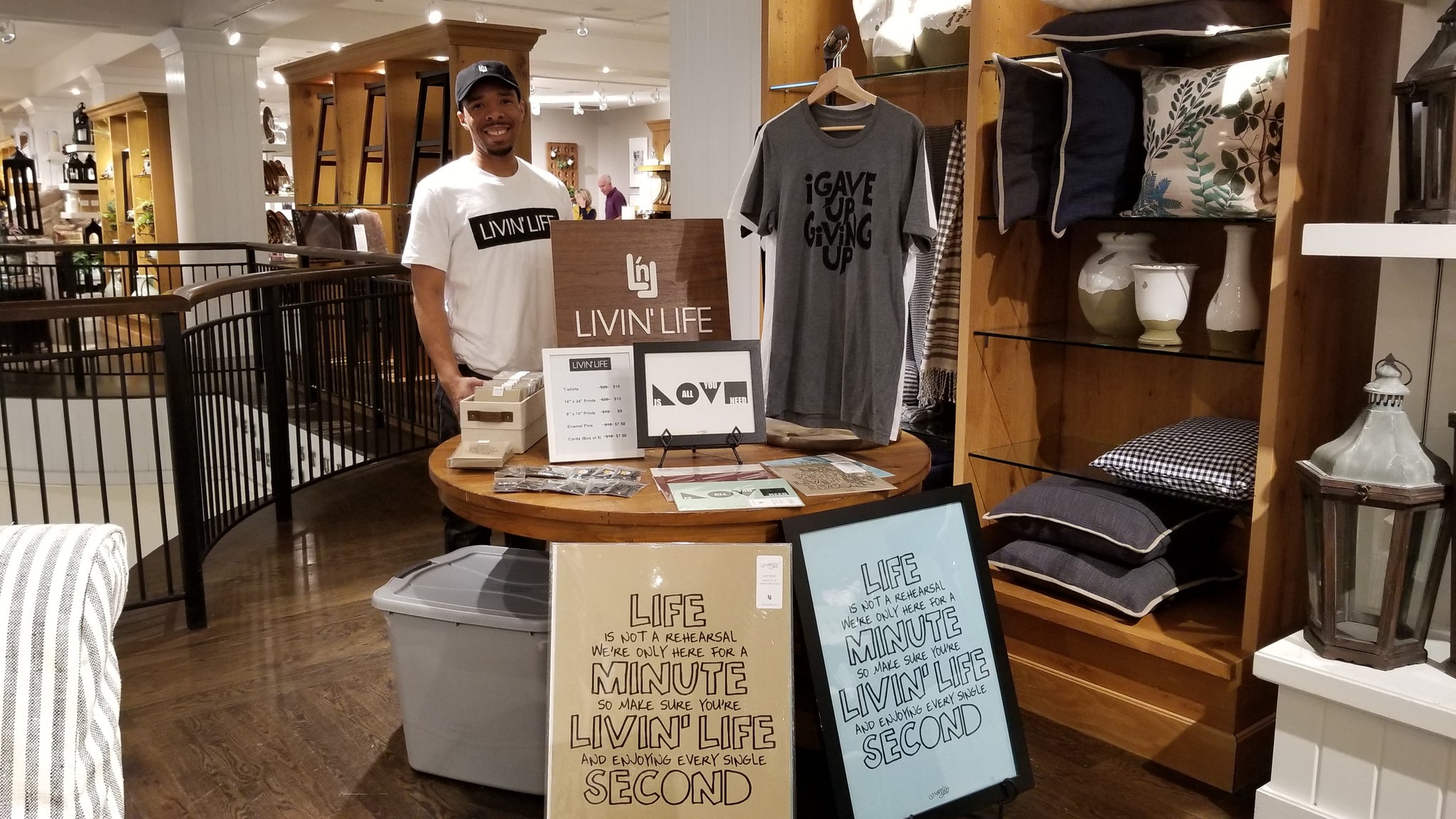 LIVIN' LIFE Pottery Barn Lenox Square Mall Pop-up Shop