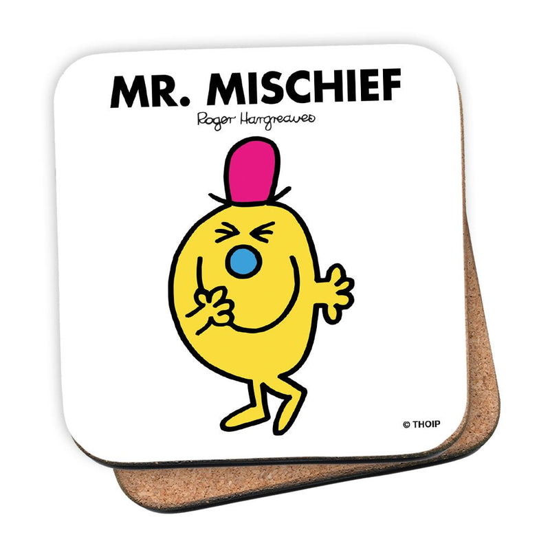 Mr. Mischief Cork Coaster