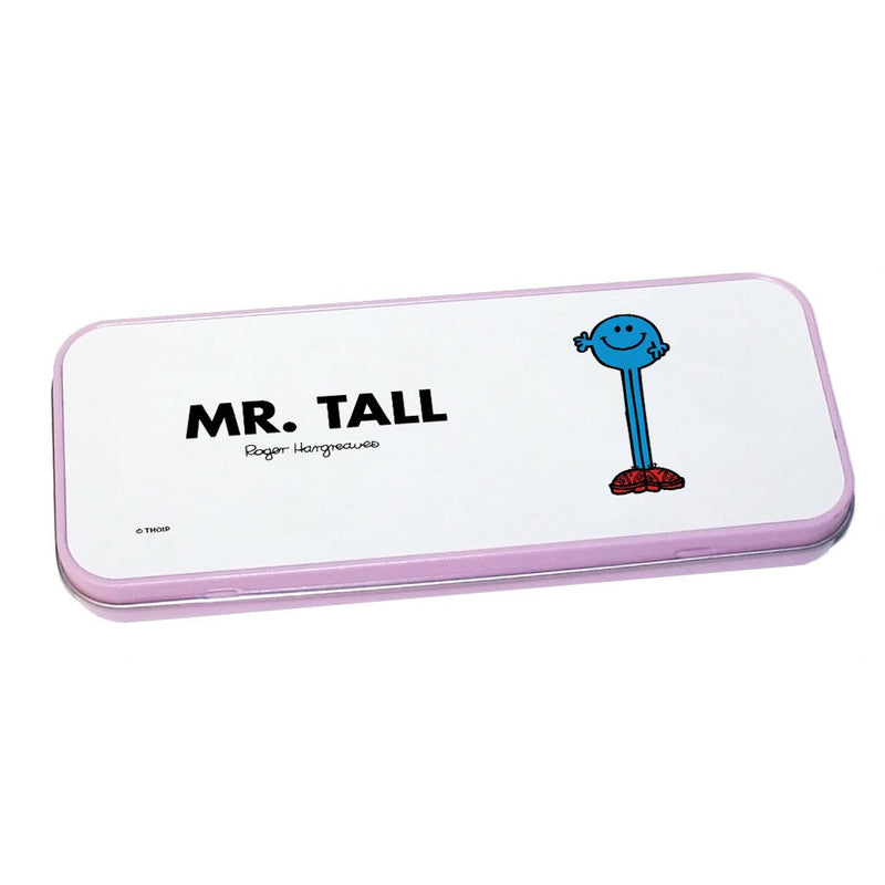 Mr. Tall Pencil Case Tin (Pink)