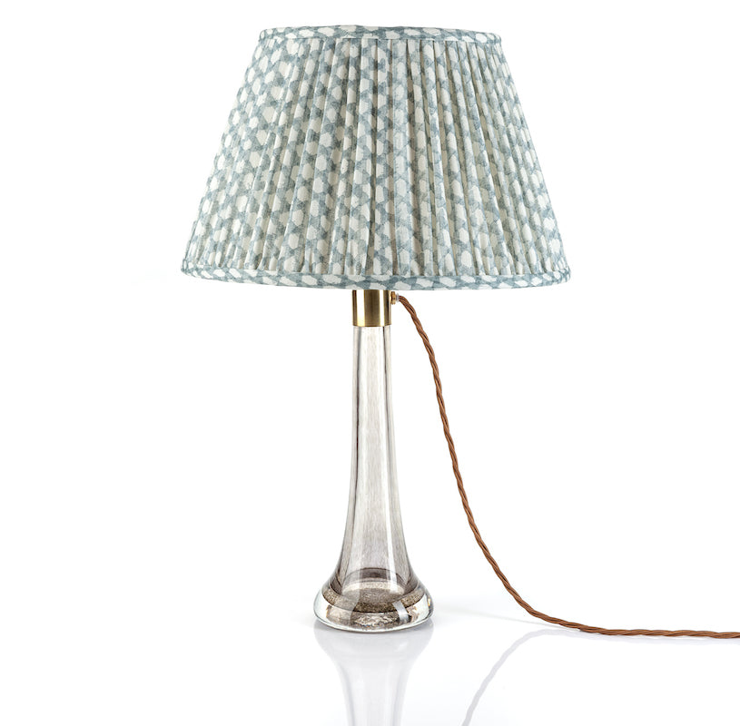 pale blue lampshade