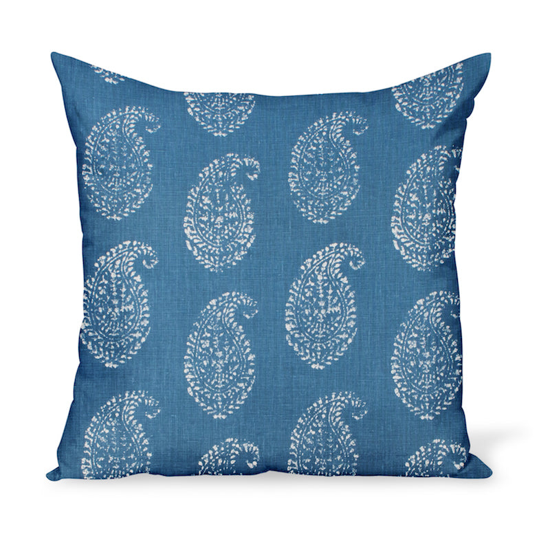 Peter Dunham Textiles Kashmir Paisley In Indigo Pillow Hollywood At Home