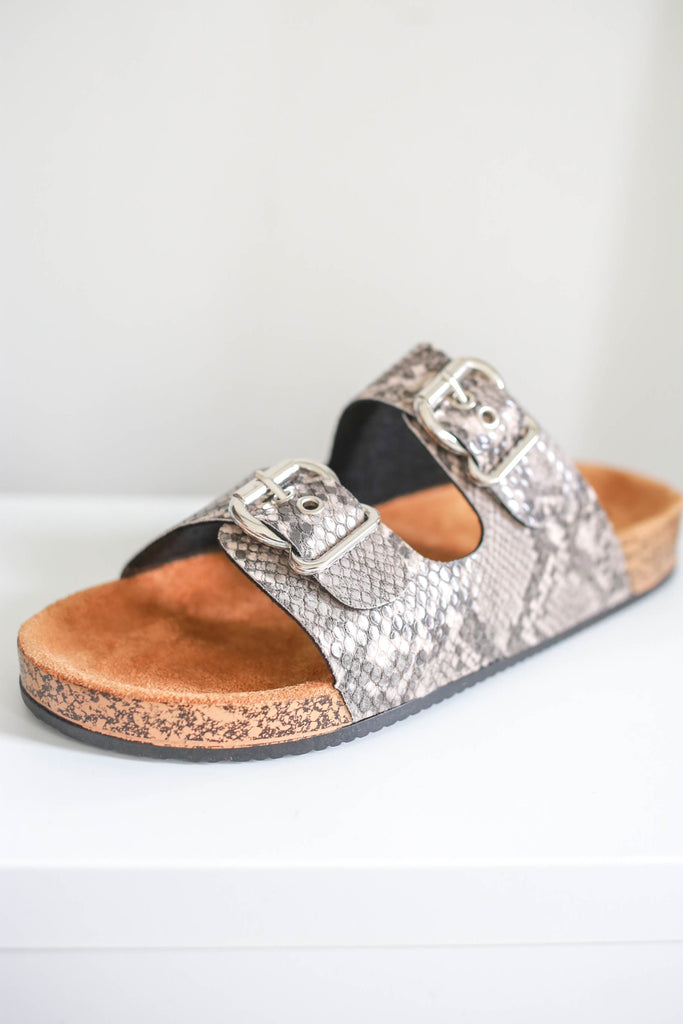 birkenstock snakeskin sandals