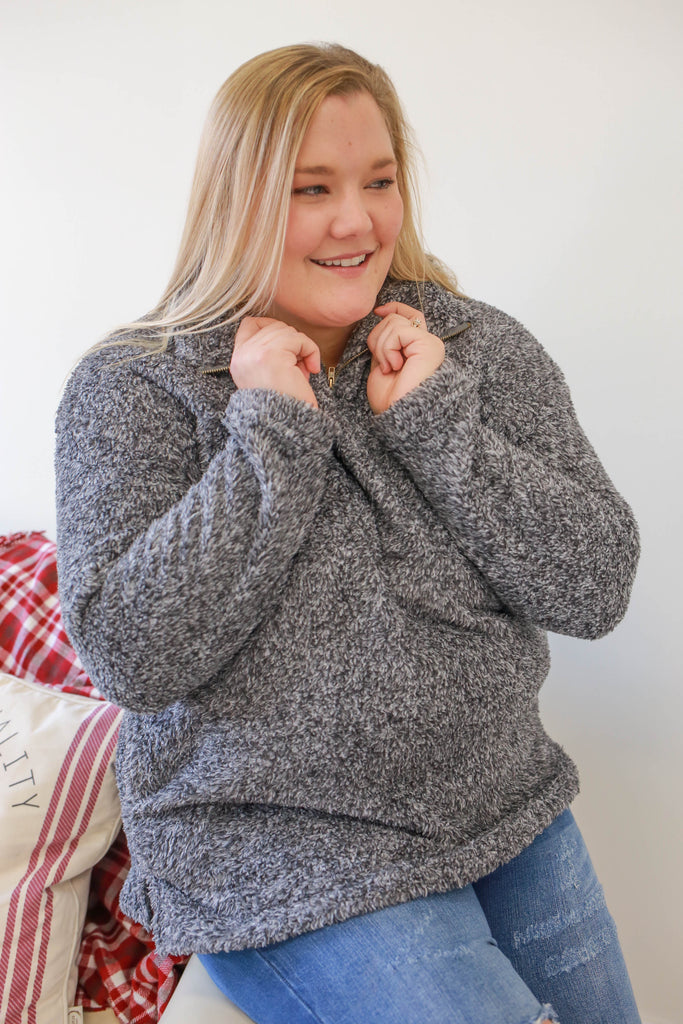 plus size fuzzy sweatshirt