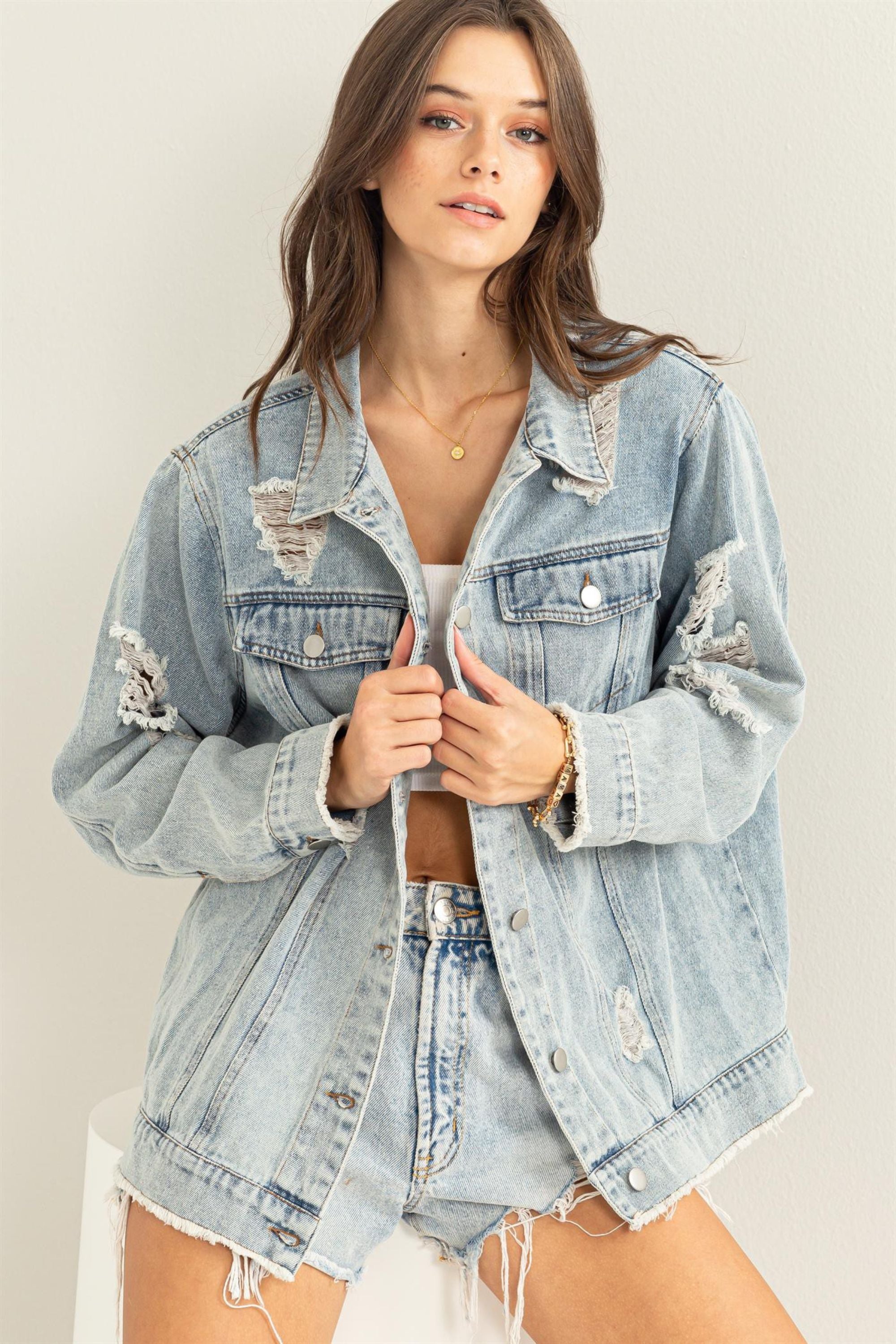 Total Stunner Denim Jacket