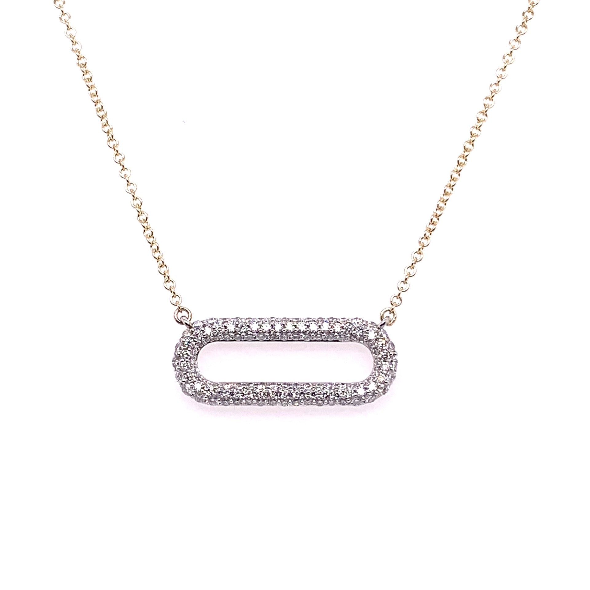 21154d - Petite Diamond Fish Hook Necklace – Lone Palm