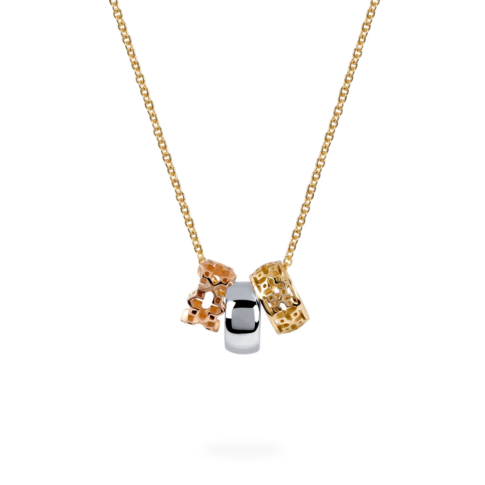 Birks Dare to Dream 18K Tri Gold and Diamond Necklace | IJL Since 1937