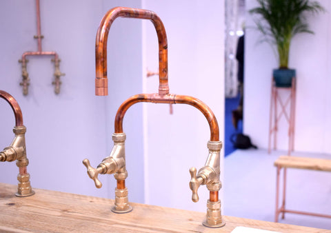 Marbled copper tap