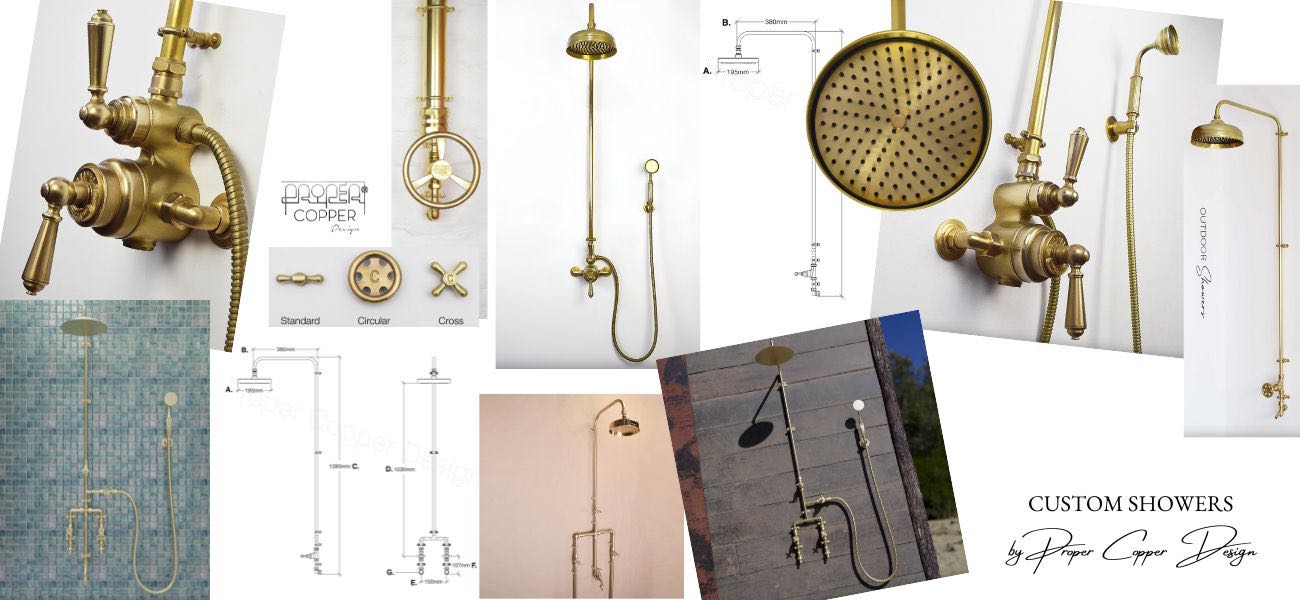 Bespoke Brass Shower Designs