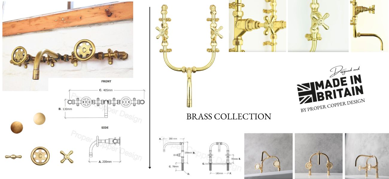 custom bespoke brass taps and faucets