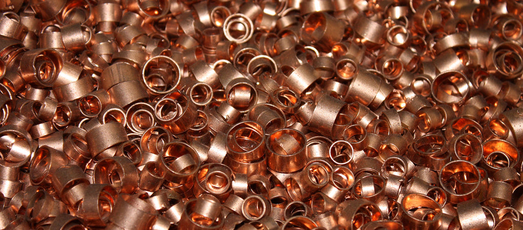 copper scrap metal cuttings
