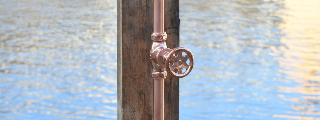 copper shower outdoors copper fixture genuine brass taps