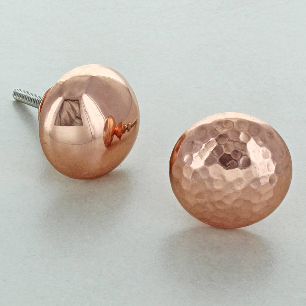 copper hammered knob NOTHS