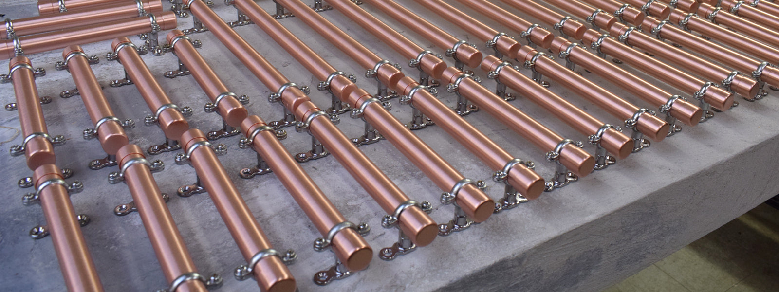 orders of copper handles at quality control