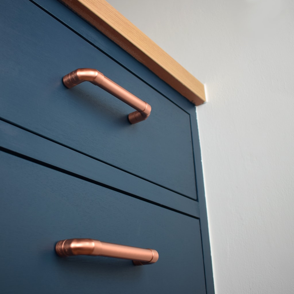 Handcrafted Copper Handles/Pulls and Knobs (Proper Copper Design)