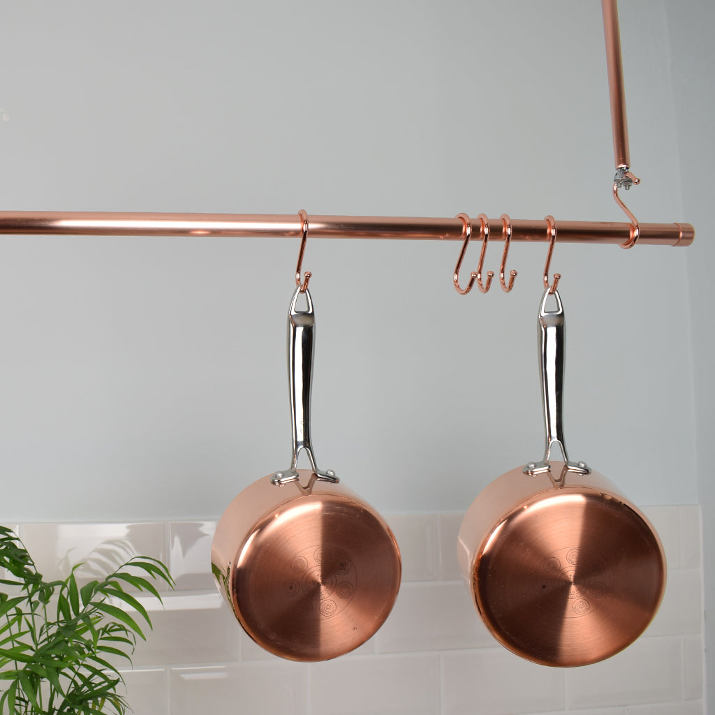 Copper Hanging Pot And Pan Rail