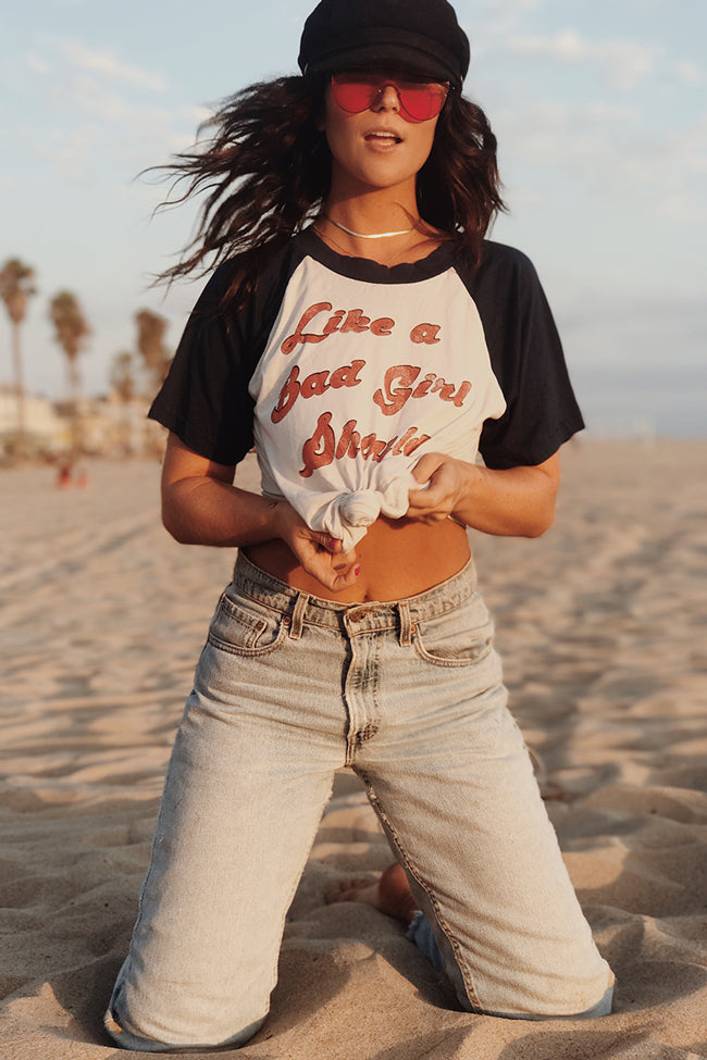 Rockin’ B Vintage Rodeo Girl Baseball Tee