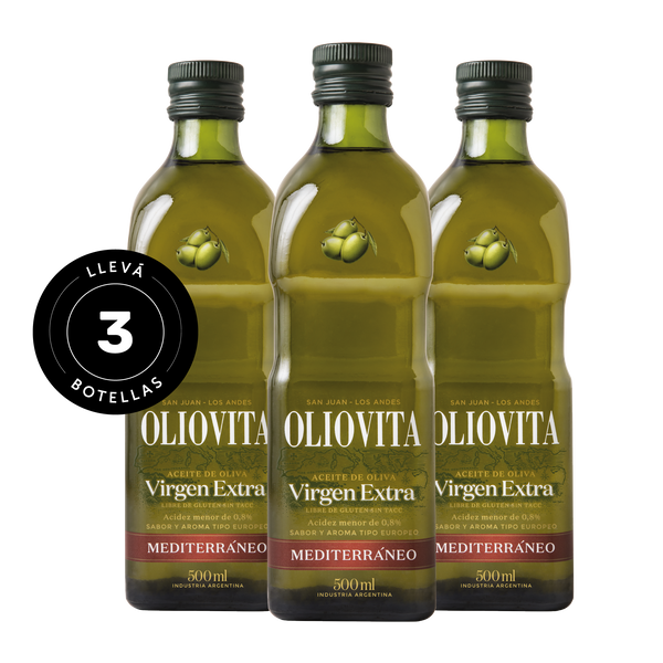 Aceite de Oliva Virgen 500 ml, Botella de Vidrio